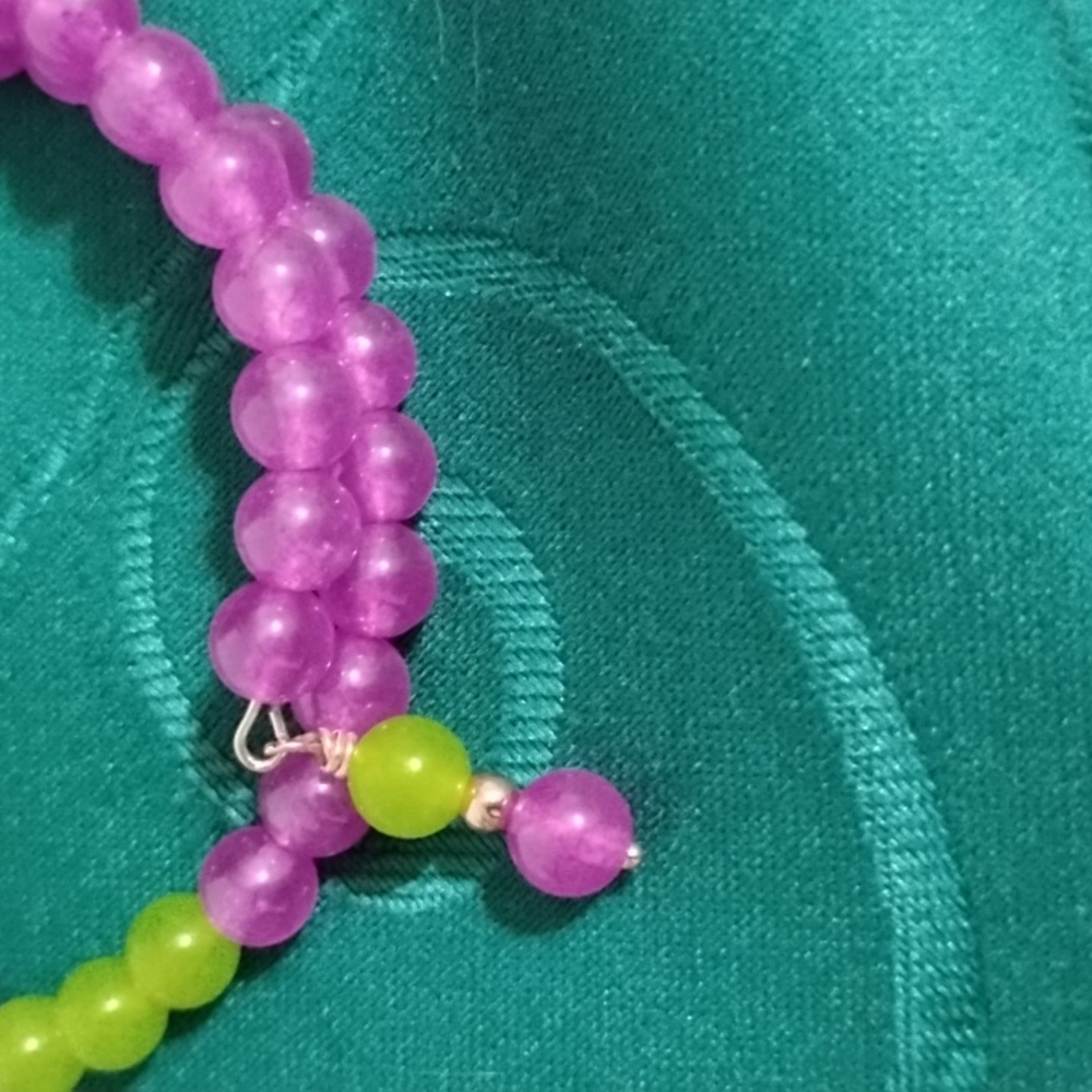 🩷Hand Crafted Porcelain Beads And Quartzite Bracelet🩷 - Picture 4 of 6
